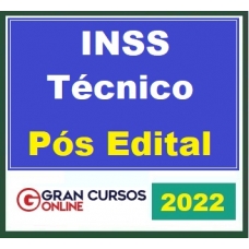 INSS - Técnico - Pós Edital (G 2022.2) Técnico do Seguro Social